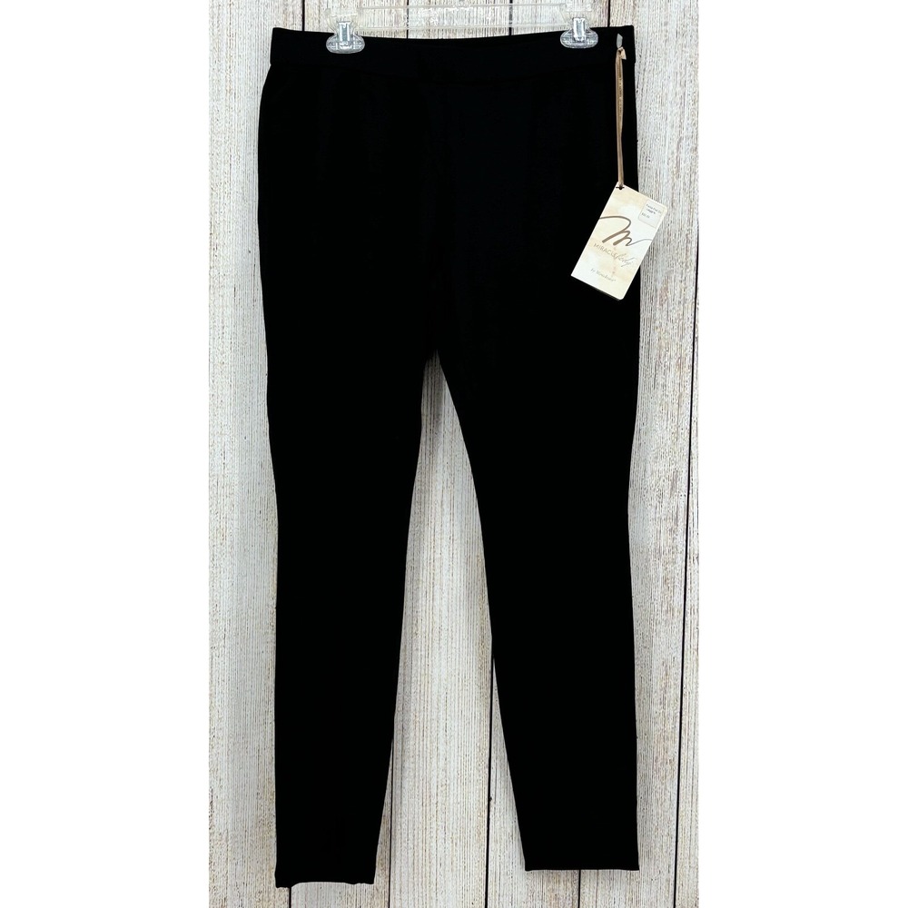 Miraclebody by Miraclesuit Black Ponte Leggings Size 12 Tummy Control NWT - Picture 2 of 10